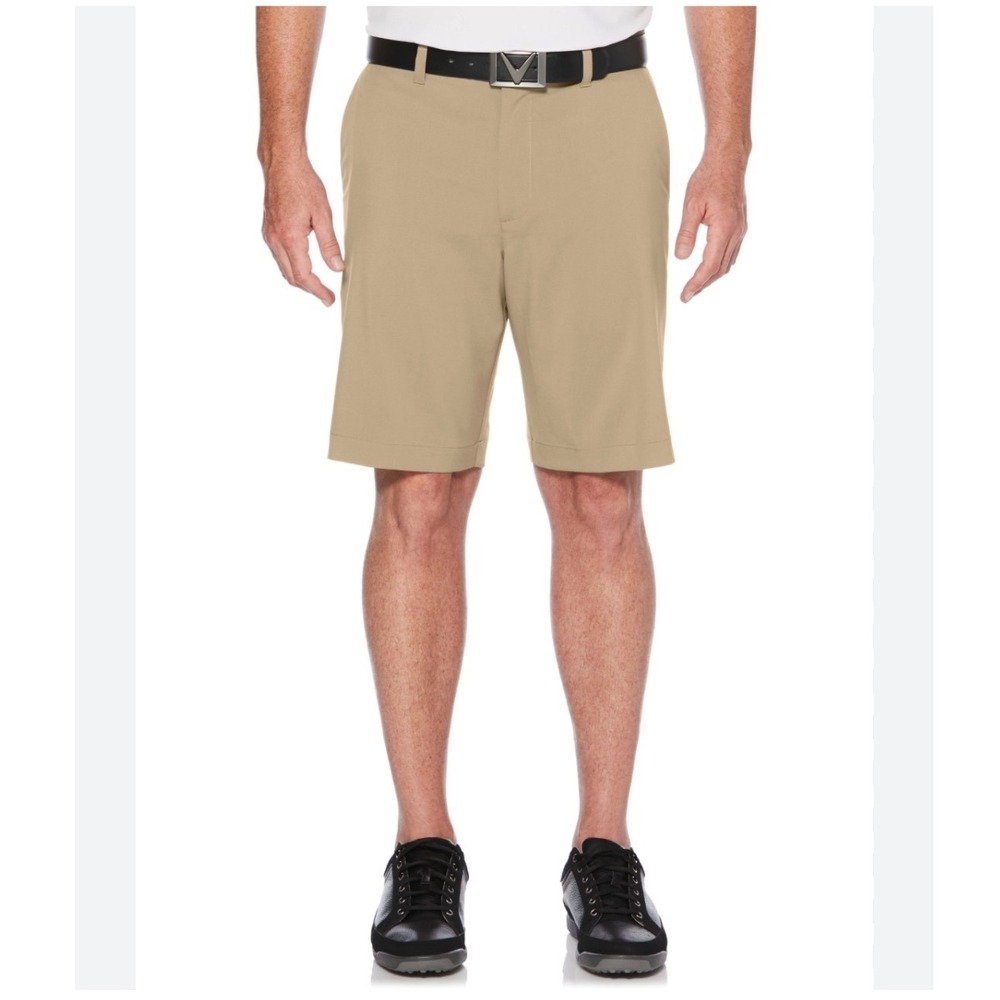 Callaway Mens Opti-Dri Stretch Golf Shorts Tan Mojave‎ Desert 34 9" Inseam NEW